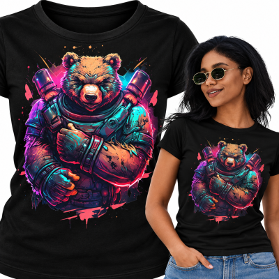 KOSZULKA DAMSKA ZWIERZĘTA  BAD BEAR 3